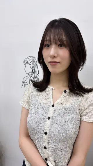 セミロング カラー 🫧似合わせヘア🫧 天王寺．阿倍野🌈のヘアスタイル