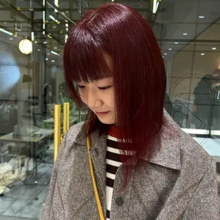 ミディアム カラー 酸性ストレート人気 No,1/カスミ🩰のヘアスタイル