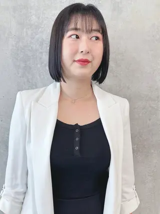 ショート 小顔ボブ/お悩み解決 /ボブパーマ/とういのヘアスタイル