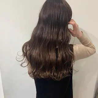 ロング カラー 酸性縮毛矯正 梅田茶屋町 Juriのヘアスタイル
