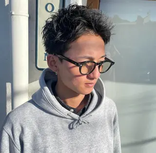 ショート メンズ hair station HaLe'L.A所属・金川 宗一郎のヘアスタイル