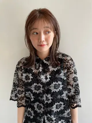 ロング 落合智登世🌀トリー トメントモデル募集中のヘアスタイル