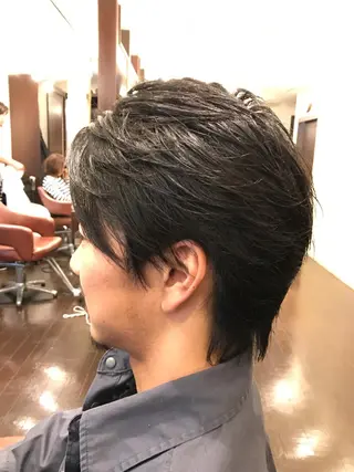 ショート メンズ 永作 真司のヘアスタイル