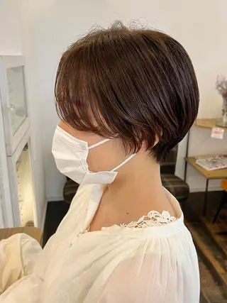 ショート カラー 伊藤ゆかり/髪質改善 /透明感カラーのヘアスタイル