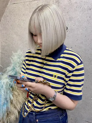 ミディアム カラー Be:arc【ビアーク】所属・⭕️ダメージレス特化 髪質改善🥇丸山憲人のヘアスタイル