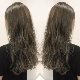 ロング カラー シールエクステ⭐️ オオミタクヤのヘアスタイル
