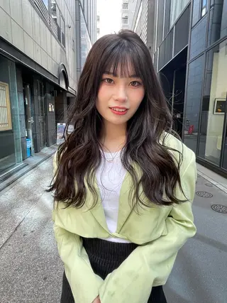 ロング ヘアアレンジ 暖色レイヤー 🥀REIRIのヘアスタイル