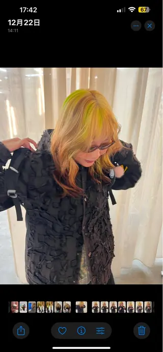 セミロング カラー haco＋所属・圧倒的デザイン力 店長🎨RENAのヘアスタイル