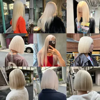 カラー ハイトーン/美髪矯正 🍃大江拓実のヘアスタイル