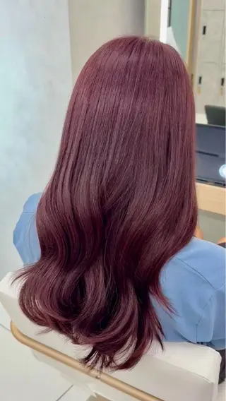ロング 🎀暖色カラー/ ピンク🎀mikuのヘアスタイル
