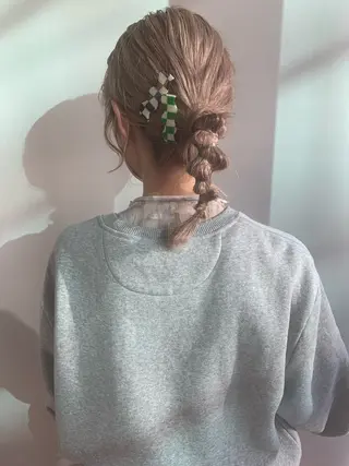 ミディアム カラー ヘアアレンジ 似合わせ⌇お洒落 カット⌇平野あみのヘアスタイル