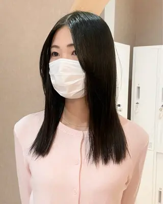 セミロング 似合わせ/透明感 /レイヤー/りほ🤍のヘアスタイル