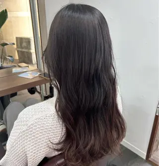 ロング ダブルカラー/韓国 ヘア/さわのあかねのヘアスタイル