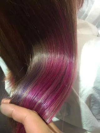 ロング カラー CHAINON 近鉄奈良店のヘアスタイル