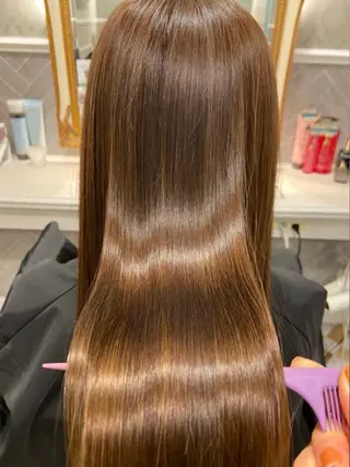 ミディアム 銀座🇰🇷韓国ボブ 🧡巻ける縮毛/せんのヘアスタイル
