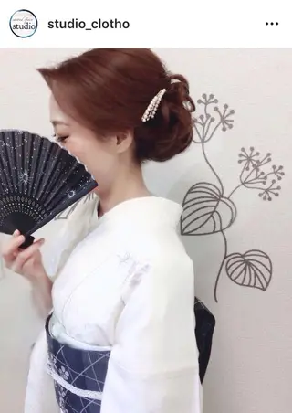 ヘアアレンジ 京都.祇園セットサロン:スタジオ ヒロ【Studio hiro】所属・ヒロ(hiro) •スタジオヒロのヘアスタイル