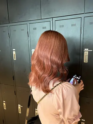 セミロング 韓国ヘア/顔周り ヘアセット/加藤優里のヘアスタイル