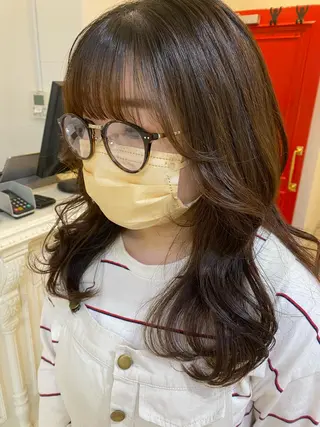 セミロング カラー ヘアアレンジ マツエク・マツパ アイブロウ Noah's　Ark所属・透明感カラー🫧ヘア セット🫧松本菜月の眉毛・アイブロウイメージ