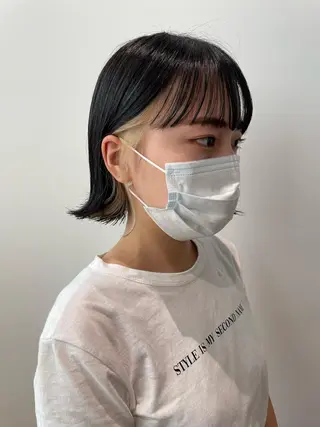 ショート カラー gotoday　shaire　saron所属・miu. ボブ/透け感カラーのヘアスタイル