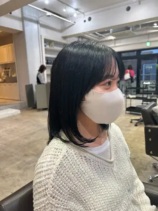 ミディアム カラー SEPT.所属・キラ/ ブリーチモデル募集中のヘアスタイル