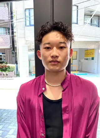 ショート パーマ メンズ FM【エフエム】HAVANA所属・💈圧倒的メンズ特化 明大前美容師💈のヘアスタイル