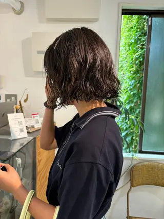 ミディアム パーマ sakura🌸 レイヤー/韓国ヘアのヘアスタイル