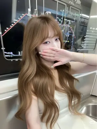 カラー 透ける透明感カラー 🤍anju🪽ྀིのヘアスタイル