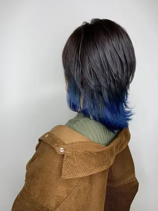 ミディアム カラー 艶髪クリエイター 秋田 聖也🪽のヘアスタイル