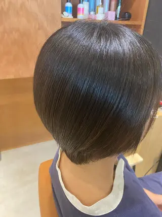 ショート パーマ 田中 アキオのヘアスタイル
