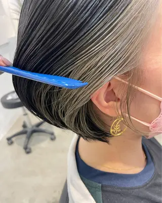 ショート カラー 🌼タッセルボブ/シ ョートmoeka🌼のヘアスタイル