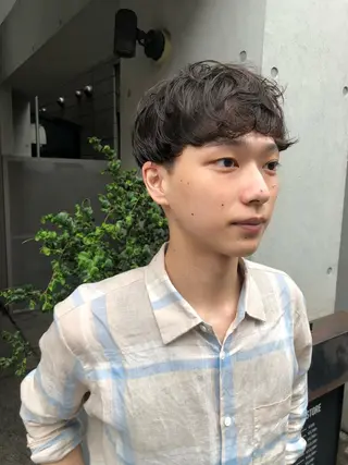 ショート パーマ メンズ ブランロール中目黒店所属・stylist 杉浦駿生のヘアスタイル