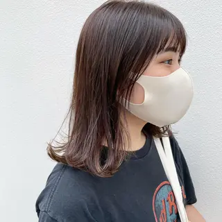 ミディアム カラー 嶋佐 昌大 シマサマオのヘアスタイル