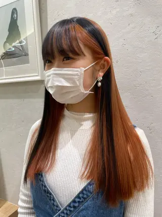 セミロング カラー ♥️ブリーチ/ボブ/ レイヤー♥️maiのヘアスタイル