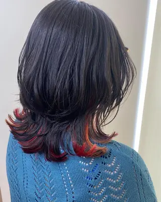 ミディアム カラー ✴︎ヒラガカナ✴︎ ECLAT HAIRのヘアスタイル