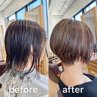 ショート KIZU 髪質改善 オカルト怪談のヘアスタイル