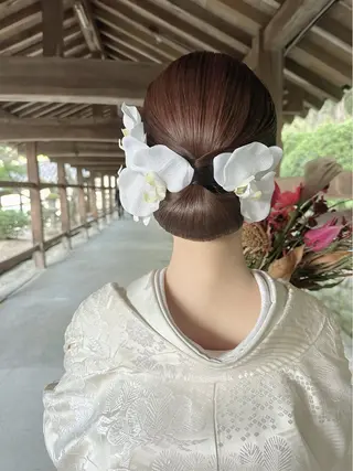 セミロング ヘアアレンジ GRANLUSSO 〜グランルッソ駅前店所属・木口 嘉美のヘアスタイル