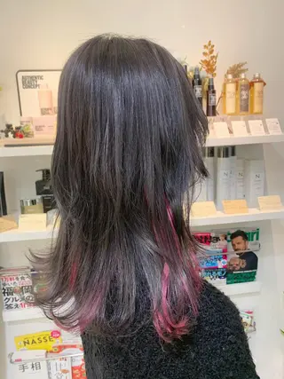 ロング カラー Rina のヘアスタイル