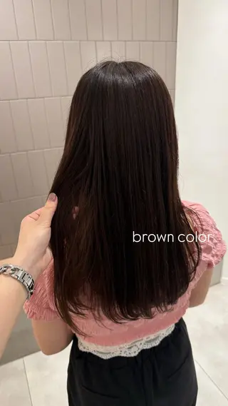ロング カラー 志波 凜花のヘアスタイル
