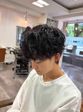パーマ メンズ 艶カラー🌷暖色 /yuukaのヘアスタイル