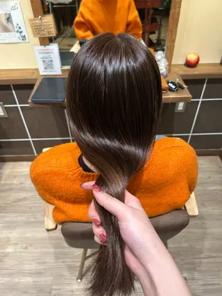 ロング カラー okamura akoのヘアスタイル