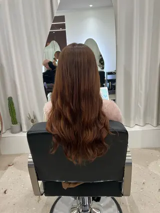 ロング パーマ まとまるツヤ髪カット ┆たんげ なるみのヘアスタイル