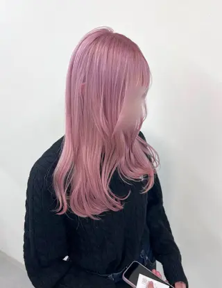 ロング カラー ブリーチカラー🦋 田中さくらのヘアスタイル