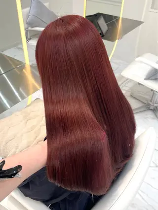 ロング カラー レイヤーカット×暖色 カラー🎀ASAKAのヘアスタイル