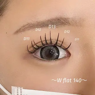 マツエク・マツパ WHITE  LASH 西宮店所属・WHITE LASH 西宮【REIKA】のマツエク・マツパデザイン