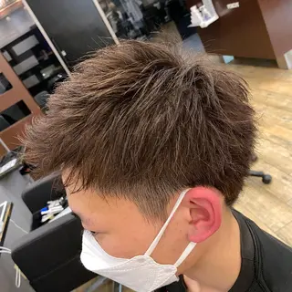 ショート カラー メンズ 銀座骨格診断似合わせ 美容師中島年紀のヘアスタイル