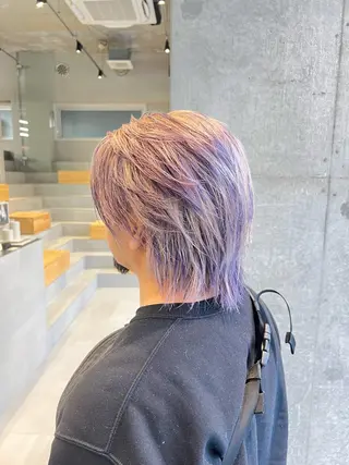 カラー メンズ 吉沢遣人/レイヤー 艶カラー/パーマのヘアスタイル