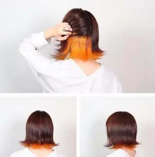 ミディアム カラー ヘアアレンジ 秋葉 洸平のヘアスタイル