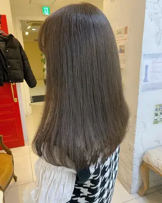 セミロング カラー ヘアアレンジ マツエク・マツパ アイブロウ Noah's　Ark所属・透明感カラー🫧ヘア セット🫧松本菜月の眉毛・アイブロウイメージ