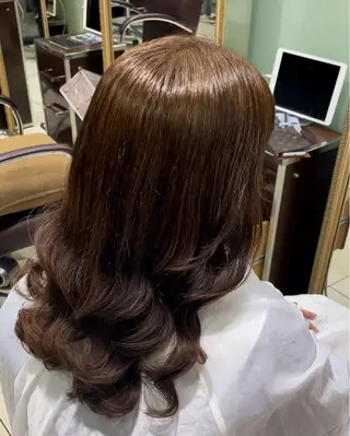 セミロング an-t   branche所属・韓国風/コテ巻き風パ ーマ るい❤️‍🔥のヘアスタイル