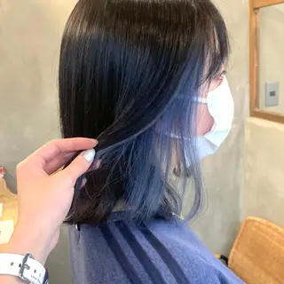 ミディアム ﾖｼﾅｶﾞﾏﾕ🦕 透明感カラーのヘアスタイル
